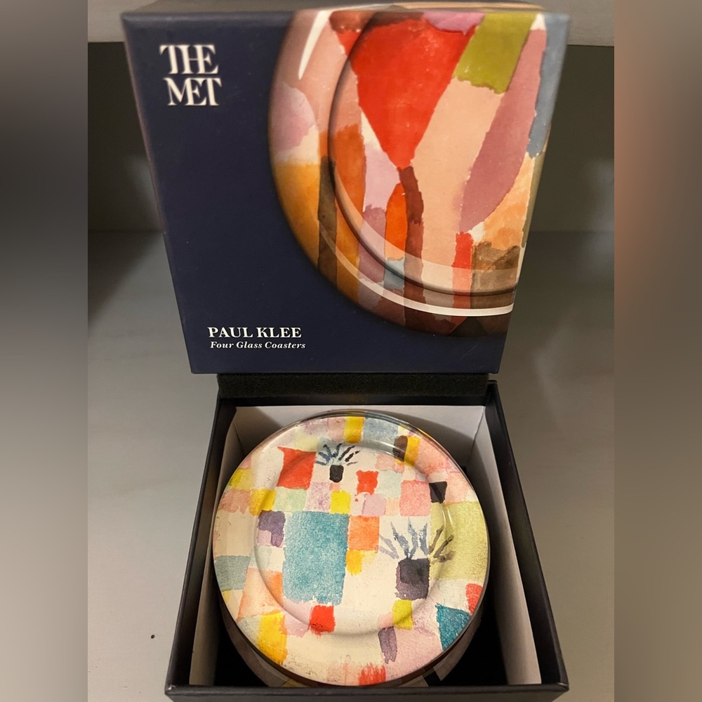 NEW The Met Paul Klee Four Glass Coasters - Picture 2 of 6